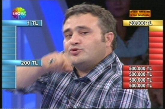 Sonunda beklenen oldu... Show TVde Acun Ilıcalının sunduğu Var mısın yok musun yarışmasında bir yarışmacı 128 milyarı reddedek kutuya gitti ve 500 milyarı kazandı.
