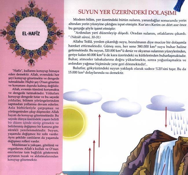 Çocuklar için Allah'ın Güzel İsimleri Esma-i Hüsna kitabından sayfa örnekleri