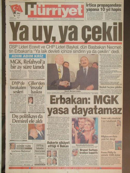 4 Mart 1997 Hürriyet