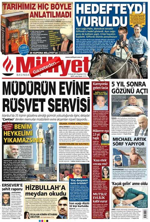 MİLLİYET / Müdürün evine rüşvet servisi / İstanbul'da 35 kişinin gözaltına alındığı gümrük yolsuzluğunda ilginç detaylar: 'Çantacı' denilen memurlar müdürlerin evine akşamları rüşvet taşıyordu.