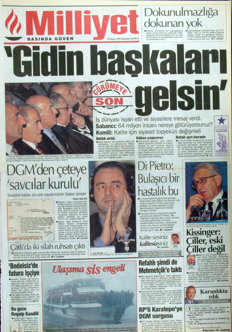 14 Kasım 1996 Milliyet