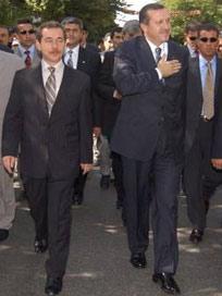 Abdüllatif Şener, Başbakan Tayyip Erdoğan ile siyesetin ilk günlerinde.