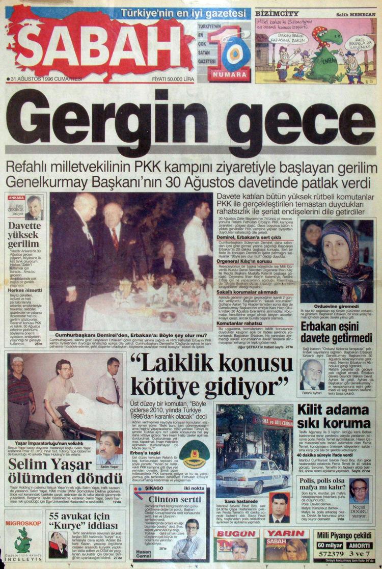 31 Ağustos 1996 Sabah