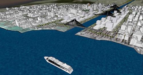 Başbakan Recep Tayyip Erdoğan'ın çılgın projesi 'Kanal İstanbul', eğer gerçekleşirse dünyanın yatırım maliyeti en yüksek projeleri arasına girecek. Manş Tüneli, Hong Kong Havalimanı gibi mega projeleri geride bırakan Kanal İstanbul'u yalnızca Gotthard Tüneli geçiyor.
Eski Ulaştırma Bakanı Binali Yıldırım proje bedelinin 20 milyar lira olacağını söylerken, sektör uzmanları bu rakamın en düşük maliyet olacağını, köprü ve havalimanı ile yatırım tutarının 50 milyar doları bulabileceğini belirtiyor.