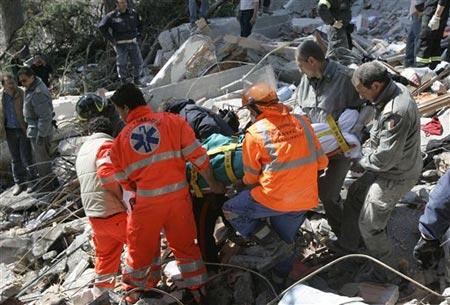 İtalya'dan Deprem Görüntüleri
