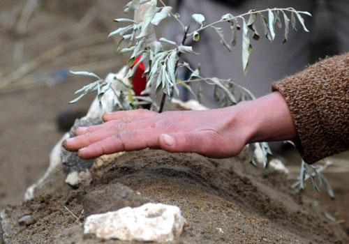 Van'ın Erciş ilçesinde yaşanan depremde hayatını kaybedenler Kurban Bayramı'nın ilk gününde yakınları tarafından mezarları başında dualarla ve gözyaşları içinde anıldı.