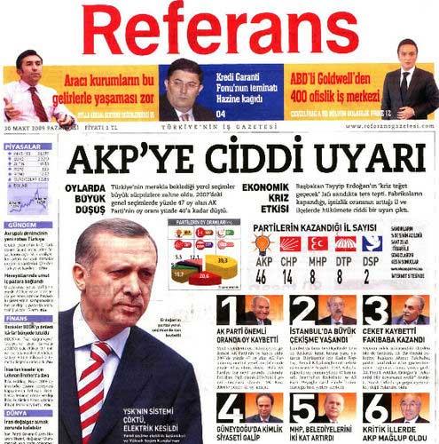 Gazetelerin Seçim Manşetleri