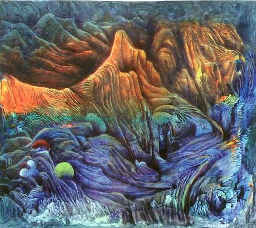Ressam Ünsal Kınıklı'nın Ziraat Bankası Tünel Sanat Galerisinde sergilediği resimler insanoğlu'nun kendisini nasıl bir felakete sürüklediğine dikkat çekiyor...