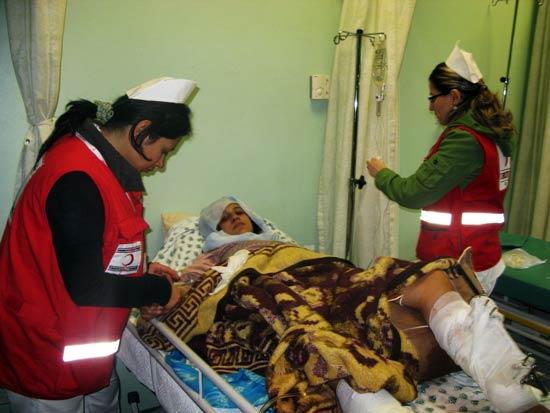 İsrail'in Filistin'e yönelik saldırılarında Gazze'de yaralanan biri kadın 10 kişi, refakatçileri ile birlikte sabah saatlerinde havayolu ile Ankara'ya getirildi.
