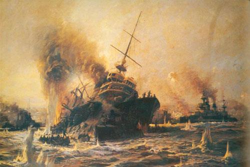 11. 55: Agamemnon ile Lord Nelson, Rumeli Mecidiye Tabyasını bombardıman altına aldı.