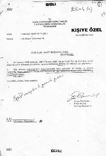 28 Şubat sürecinde, Orgeneral Çevik Bir'in yargıya yaptığı yönlendirme çalışmalarının yankıları sürürken, Komutanların istediği karar çıkmayınca DGM hakimlerinin sürgün yediği ortaya çıktı...