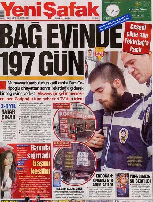 YENİ ŞAFAK: BAĞ EVİNDE 197 GÜN