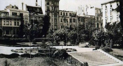 Vali konagi caddesi. ve Harbiye bahcesi.