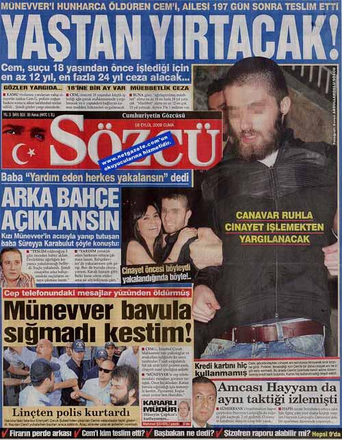 SÖZCÜ: YAŞTAN YIRTACAK