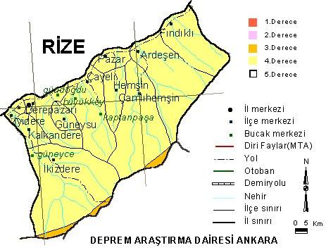 Türkiye'nin tüm illerinde fay hatları bulunuyor ve hemen hemen her il deprem riski ile karşı karşıya. İşte Türkiye'nin il il deprem haritası;