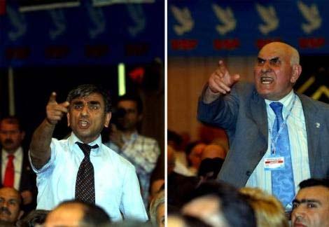 DSP'nin Olağanüstü Kurultayında, genel başkanlık seçimi için oylamaya geçildi. 16 genel başkan adayınından 9'u çekilirken adayların konuşmaları sırasında sert tartışmalar yaşandı.