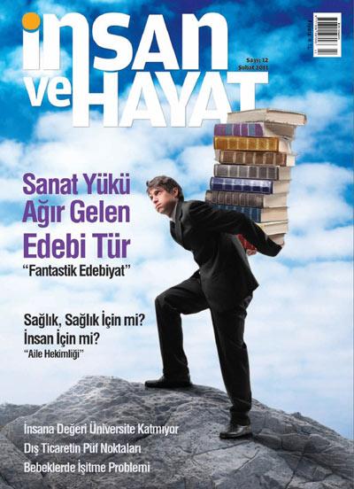 <b>İnsan ve Hayat Dergisi</b><br><br>

<b>DOSYA:</b><br><br>
Sağlık, Sağlık İçin mi? İnsan İçin mi? Aile Hekimliği ) Ali ARSLAN, Ömer DEMİR)  Sağlık sisteminde yeni şeyler oluyor. Sistem, işletmecilik mantığı ile yeniden ele alınıyor. Binlerce alışanın hizmet verdiği tam donanımlı özel hastaneler ile devlet hastanelerinden oluşan sağlık kampûsleri, çok yakında hayatımıza girecek. Bu hastanelerde hastalar müşteri mantığı ile karşılanacak.

<b>KAPAK:</b><br><br>
Sanat Yükü Ağır Gelen Edebi Tür Fantastik Edebiyat, (Hilmi AYGÜN) Son günlerde özellikle gençler arasında fantastik kitaplar yoğun olarak tüketilmeye başladı. Tüketiliyor diyoruz, çünkü uzmanların gerçekten faydasız dediği bu romanlar, ilmî tedrisata fayda vermediği halde diğer kitap türlerine göre daha fazla rağbet görüyor.

<b>EĞİTİM:</b><br><br>
Tatil Değil, Ara Dönem Başladı, (Tunahan COŞKUN), Her gün düzenli bir şekilde hareket eden, ders çalışan, okula giden ve programı olan vücut, ara dönemde bunları yapmayınca başlangıçta zorlanır. Daha sonra da yeni bir ara program yapılmazsa tembelliğe alışır. Ara dönemini atıl geçiren öğrenciler ikinci döneme adapte olmakta güçlük çekerler.

<b>KÜLTÜR:</b><br><br>
Bilimi Aciz Bırakan Minik Canlı ARI (Adem ALBAYRAK), Arı ve onun insanlara sunduğu ilahi mucizesi olan bal tam bir hayret konusudur. Sektörde bal, sahtesiyle geçeğiyle ve sansasyonel bal haberleriyle hep konuşulur. Sağlık alanında ise bal, sınırları çizilemeyen bir alanda insanlara şifa dağıtmaya devam etmektedir.