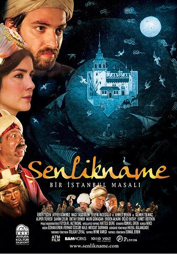 Şenlikname: Bir İstanbul Masalı >>>>> 
İsmail Erenin yönettiği, İlker Yiğen, Ayfer Dönmez, Naci Taşdöğen ve Ahmet ekinin oynadığı Şenlikname: Bir İstanbul Masalı, masal tadında ilerliyor. 

Tarihi film sevenleri sinema salonlarına davet eden filmin konusuşöyle: 

Sultanın biricik kızının saraydan kaçırılması ile başlayan inanılmaz macera, İstanbulun 3 bin yıllık efsanevi mekanlarında amansız bir mücadeleye dönüşür. Saf mehtercilerin, eski korsanların, saray muhafızlarının, masum mekanikçilerin karıştığı macerayı anlatan bir albümünün sayfaları içinde sıcak bir aşk öyküsü doğar.