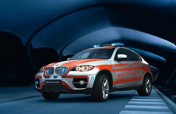 BMW de X6 model cipini acil müdahale aracına çevirdi.