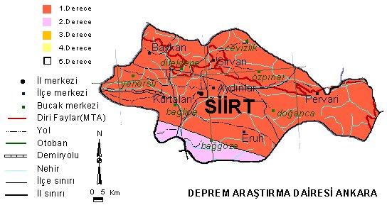 Türkiye'nin tüm illerinde fay hatları bulunuyor ve hemen hemen her il deprem riski ile karşı karşıya. İşte Türkiye'nin il il deprem haritası;