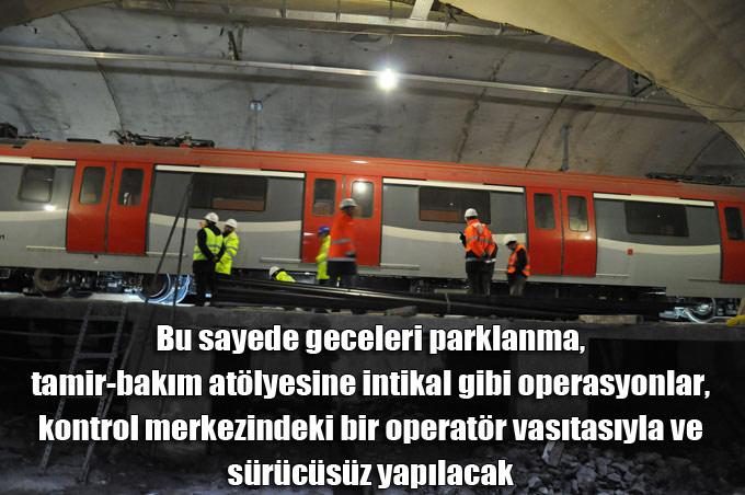Bu sayede geceleri parklanma, tamir-bakım atölyesine intikal gibi operasyonlar, kontrol merkezindeki bir operatör vasıtasıyla ve sürücüsüz yapılacak.