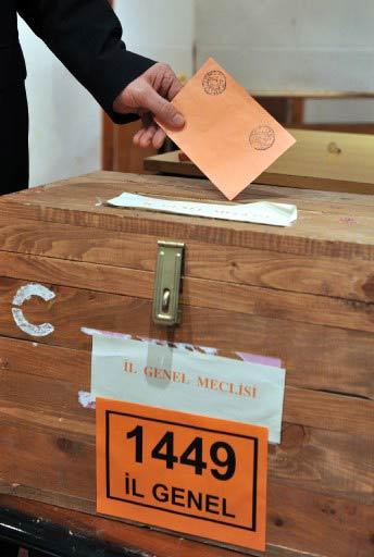 29 Mart pazar günü gerçekleştirilecek olan yerel seçimlerde vatandaşların kullanacakları oy pusulaları ve zarfları mühürlü çuvallar içinde görevlilere teslim edildi.