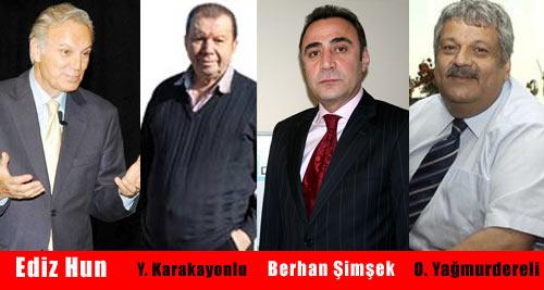 <U><b>Şebnem Hoşgör - Hale Gönültaş'ın haberi</U></b><br><br>
ANAPtan Ediz Hun ve Yılmaz Karakayonlu, CHPden Berhan Şimşek, AK Partiden de Osman Yağmurdereli olmak üzere, bugüne kadar sınırlı sayıda sanatçı kökenli milletvekiline ev sahipliği yapan TBMMye, 12 Haziran seçimleri için sanatçıların da ilgisi yoğun.<br><br>
Aralarında ulusal düzeyde ün yapmış isimlerin yanısıra yerel sanatçıların da bulunduğu ünlü aday adayları, liste şansı yakalarsa seçimler en medyatik parlamento yapısını ortaya koyacak.