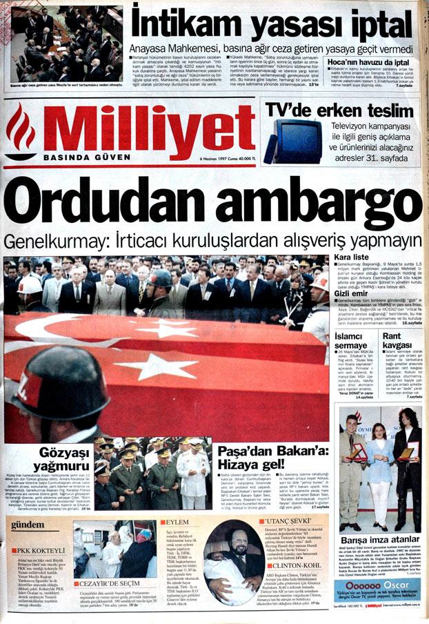 6 Haziran 1997 Milliyet