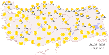 Hava durumu haritası 26.06.2008