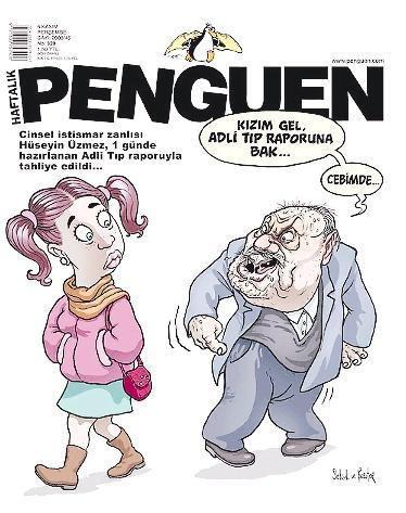 PENGUEN ise Üzmez'in Adli Tıp Raporu ile tahliye edildiğini hatırlatarak kapağını bunun üzerene hazırladı.