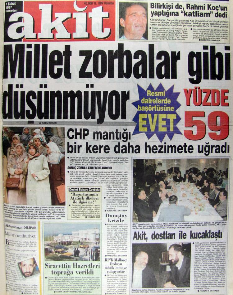 1 Şubat 1997 Akit