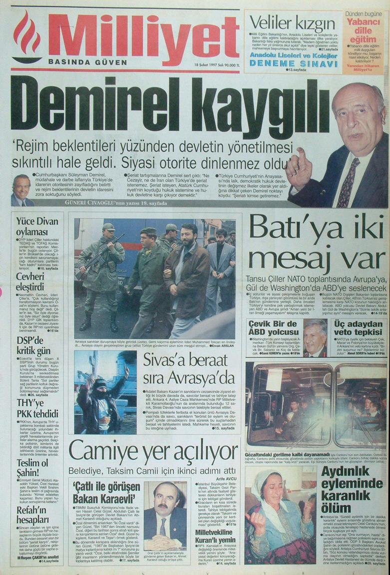 18 Şubat 1997 Milliyet