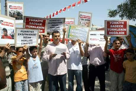 Hürriyet Treni Batman'da böyle protesto edildi...