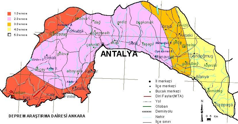 Türkiye'nin tüm illerinde fay hatları bulunuyor ve hemen hemen her il deprem riski ile karşı karşıya. İşte Türkiye'nin il il deprem haritası;