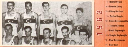 1962 Yılında A Milli Basketbol Takımımız