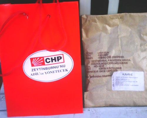 CHP'nin Zeytinburnu'nda dağıttı kahvelerin son kullanma tarihi 30.01.2009