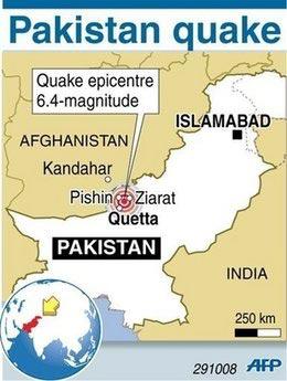 Pakistan'ın Belucistan eyaletinde meydana gelen şiddetli deprem sonrası bölgeden objektiflere bu kareler yansıdı