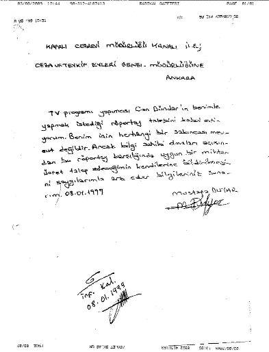 HSYK üyesi Ertosunun Sabancı cinayeti zanlısı Duyarı konuşturmadığı iddiasına karşı gösterdiği belgedeki imza kafa karıştırdı. Çünkü Duyarın diğer resmi belgelerdeki imzaları çok farklı!