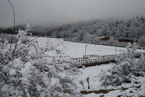 Bolu'ya yaklaşık 35 kilometre mesafede bulunan Abant Tabiat Parkı'nda d&uuml;n gece başlayan kar yağışı aralıklarla devam ediyor. Abant'ta kar kalınlığı yaklaşık 10 santimetre olarak &ouml;l&ccedil;&uuml;ld&uuml;.