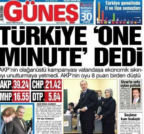 Gazetelerin Seçim Manşetleri