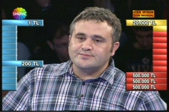 Sonunda beklenen oldu... Show TVde Acun Ilıcalının sunduğu Var mısın yok musun yarışmasında bir yarışmacı 128 milyarı reddedek kutuya gitti ve 500 milyarı kazandı.