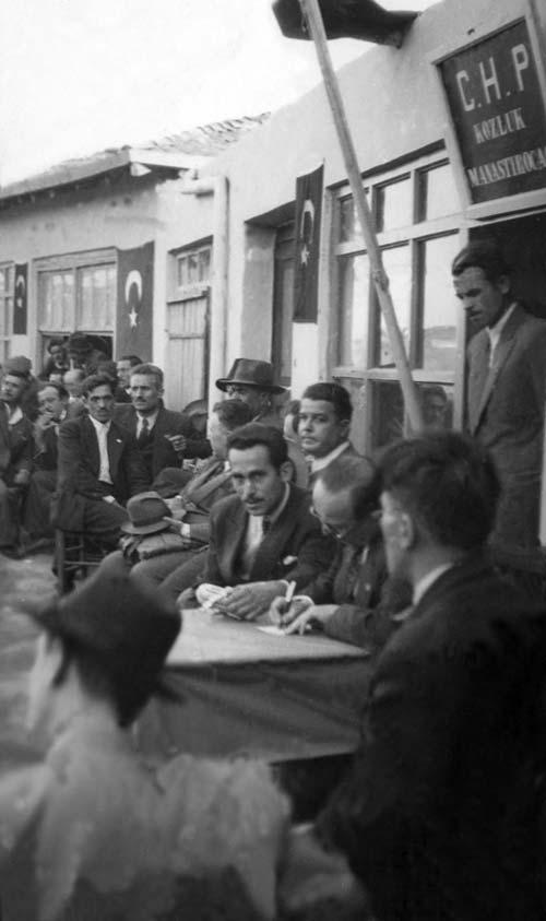Kozluk manastır ocağında seçim çalışmaları 1950