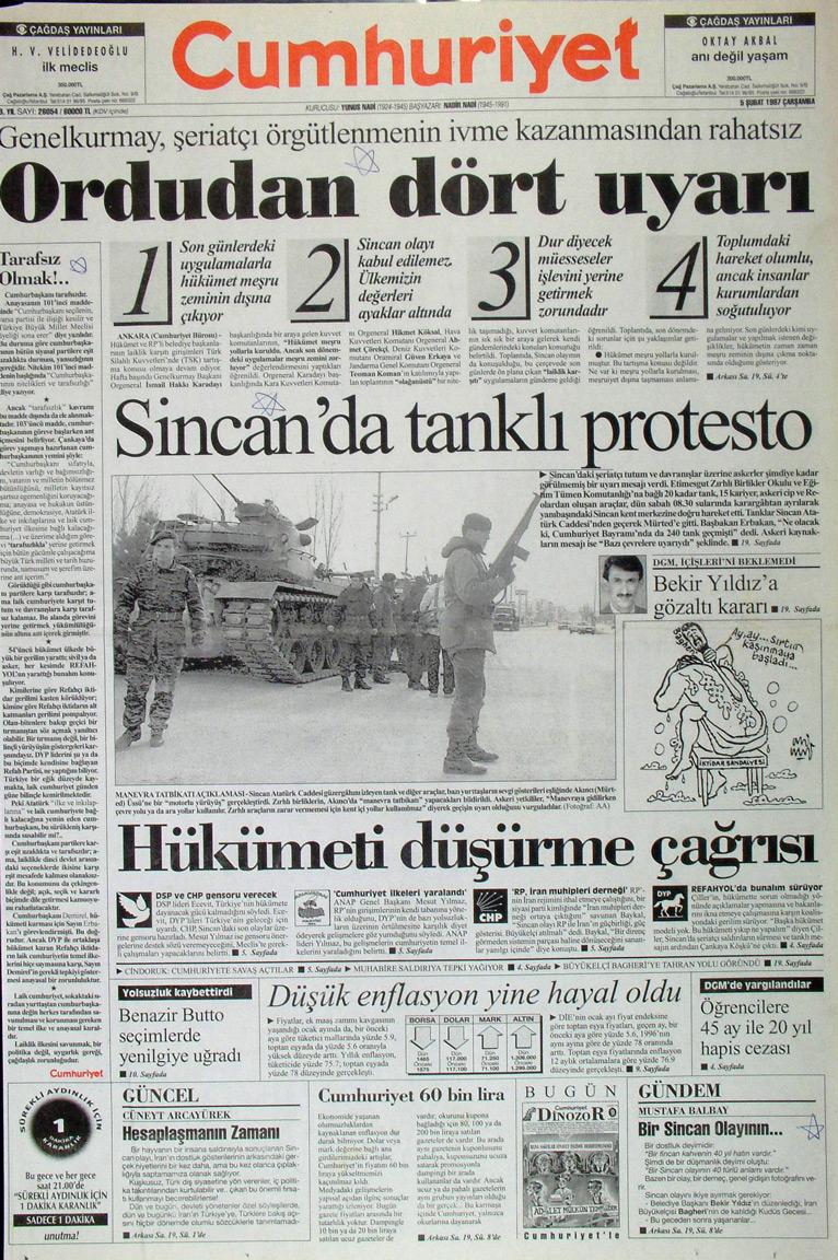 5 Şubat 1997 Cumhuriyet