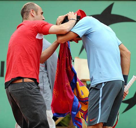 Jimmy, 2009'da Fransa Roland Garros tenis turnuvasından da boy gösterdi...