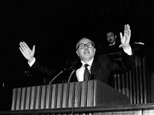 MSP Genel Başkanı Necmettin Erbakan - 9 Ağustos 1980 - AA Arşivi