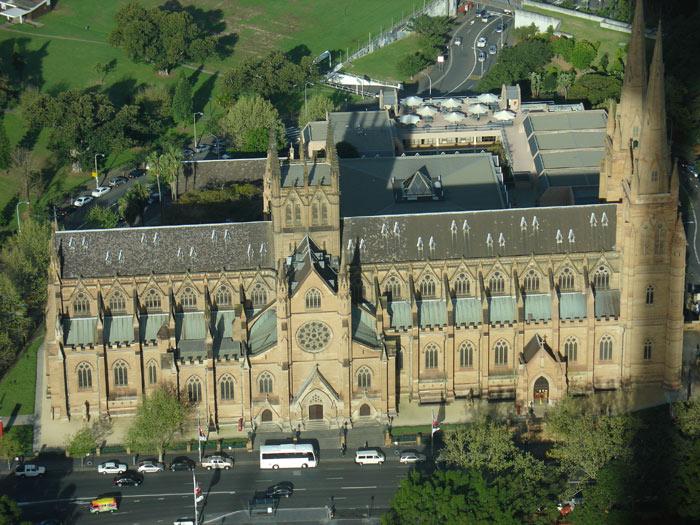 Siydney Towerden kuşbakışı şehir manzaraları...