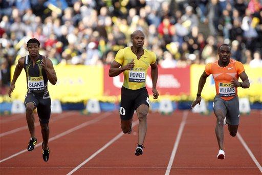 Londra Grand Prix'inde gözler 100 metre finalindeydi. Jamaikalı atlet Usain Bolt ile eski rekortmen Asafa Powell karşı karşıya geldi. Asafa Powell'in çabaları Bolt'u yakalamaya yetmedi