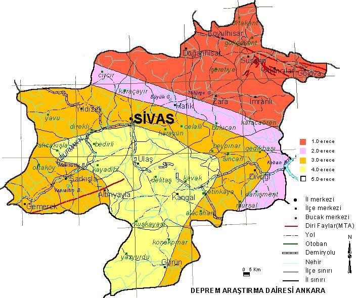 Türkiye'nin tüm illerinde fay hatları bulunuyor ve hemen hemen her il deprem riski ile karşı karşıya. İşte Türkiye'nin il il deprem haritası;