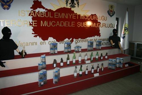 Cezaevlerindeki ölüm oruçlarının ardından yapılan 'Hayata dönüş operasyonları'nı protesto etmek için molotoflu ve havai fişekli eylem yaptıkları iddia edilen 6 terör örgütü üyesi yakalandı.