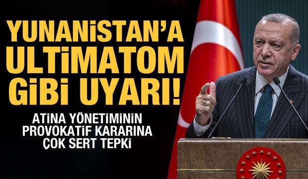 Son dakika haberi: Cumhurbaşkanı Erdoğan'dan Yunanistan'a çok sert uyarı!